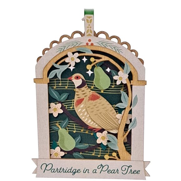 2024 Hallmark Keepsake Twelve Days of Christmas Ornament Papercraft 1st … - Picture 3 of 9